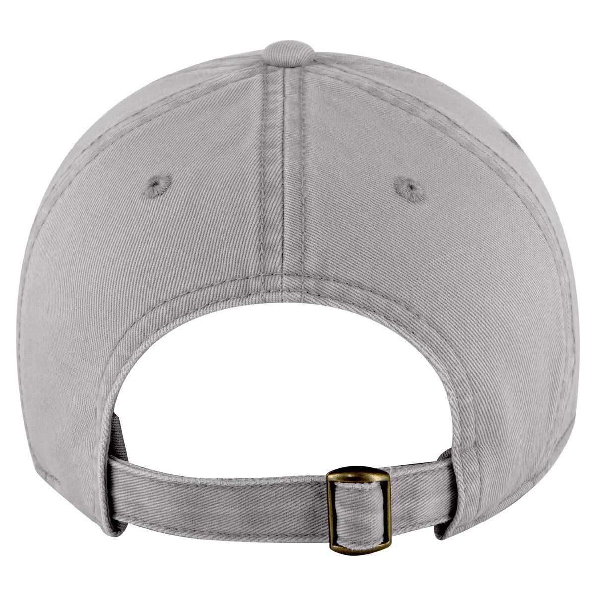 Rear View of 014 - Gray OTTO CAP 6 Panel Low Profile Dad Hat