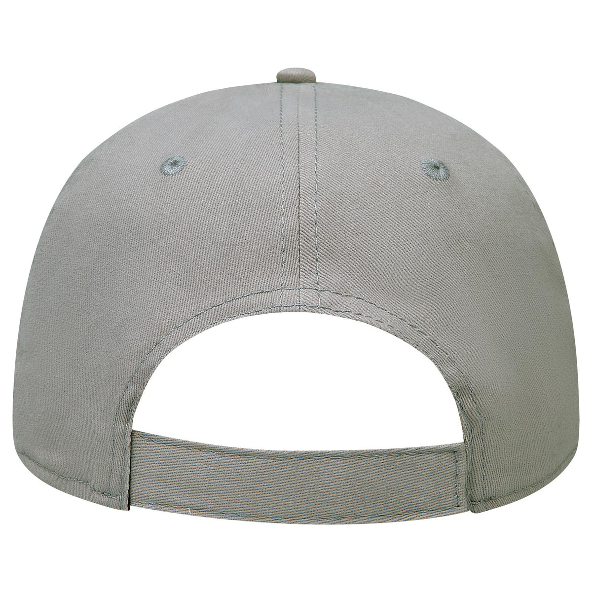 Rear View of 014 - Gray OTTO CAP "OTTO COMFY FIT" 6 Panel Low Profile Baseball Cap
