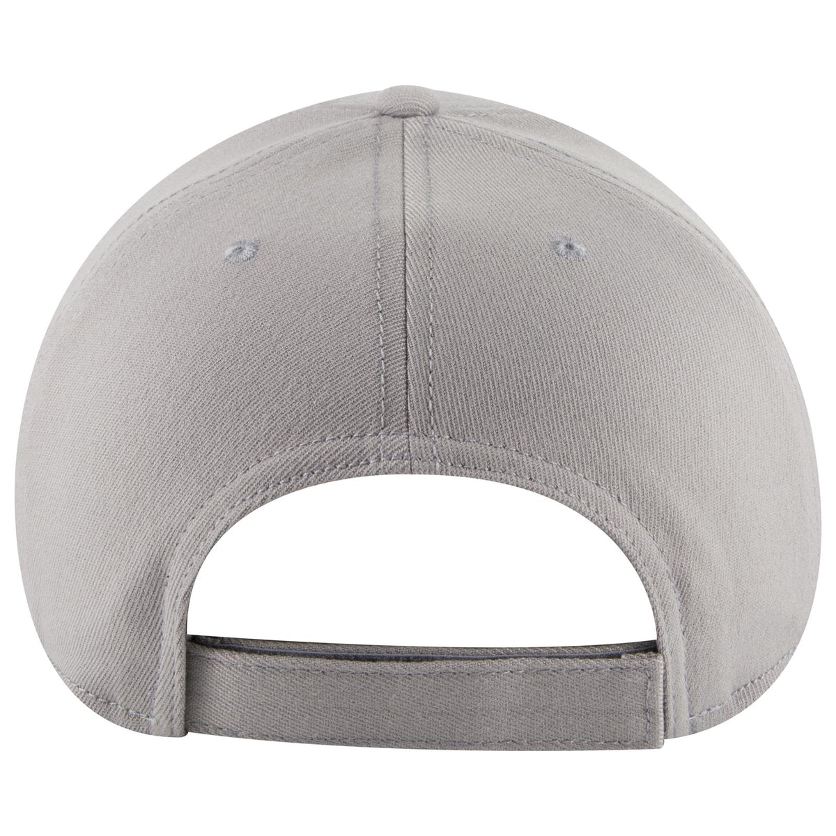 Rear View of 014 - Gray OTTO CAP "OTTO COMFY FIT" 6 Panel Low Profile Baseball Cap