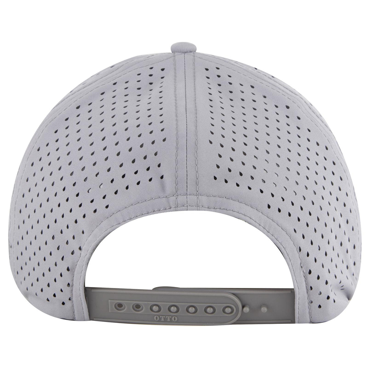 Rear View of 014 - Gray OTTO CAP "OTTO COMFY FIT" 6 Panel Mid Profile Baseball Cap