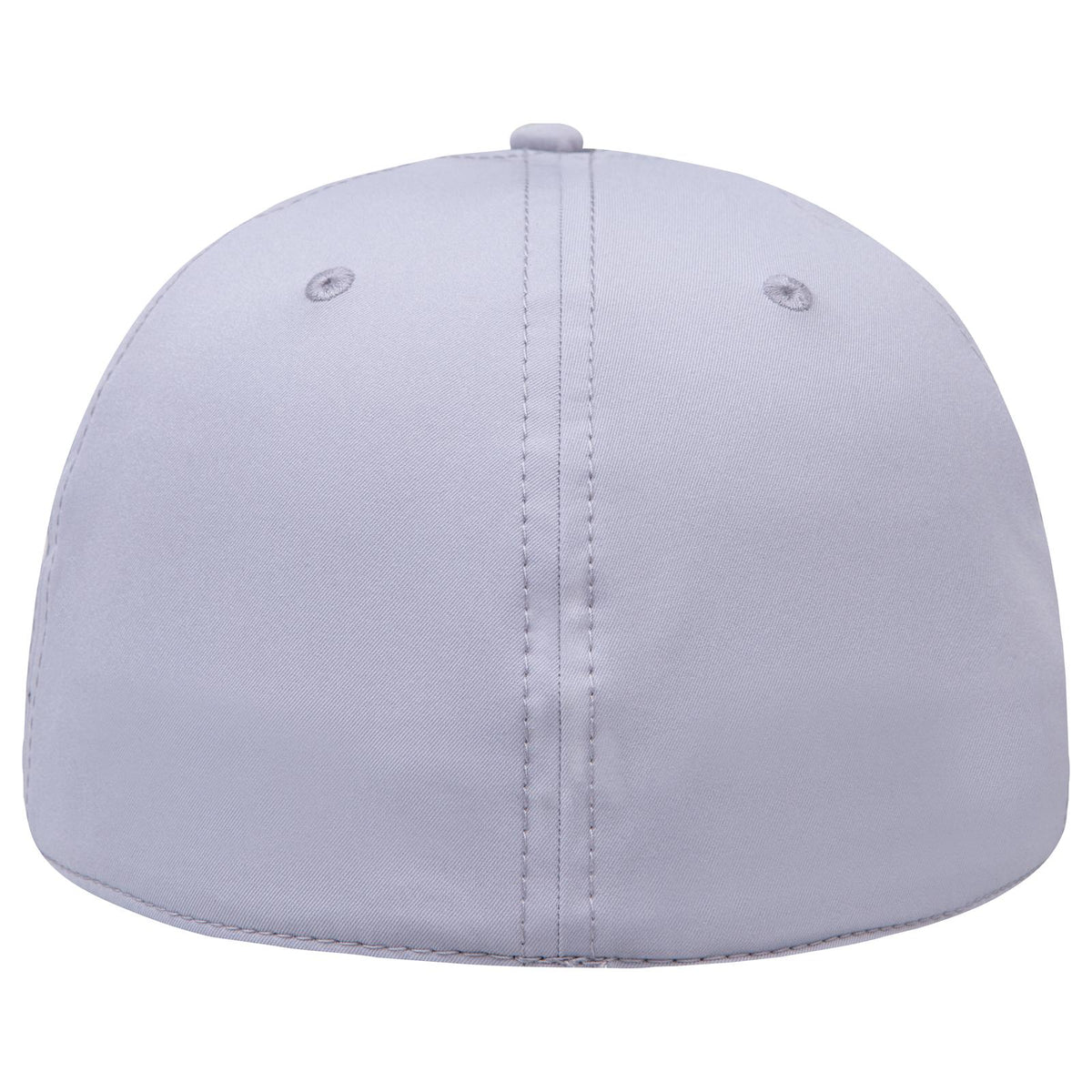 Rear View of 014 - Gray OTTO CAP "OTTO FLEX" Fitted 6 Panel Low Profile Baseball Cap