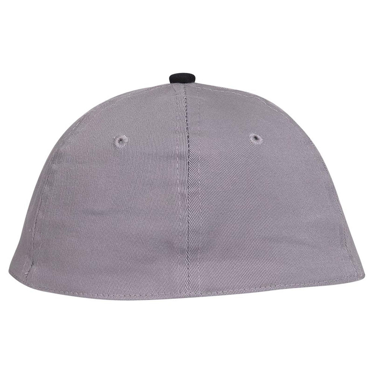 Rear View of 014 - Gray OTTO CAP "OTTO FLEX" Fitted 6 Panel Low Profile Dad Hat