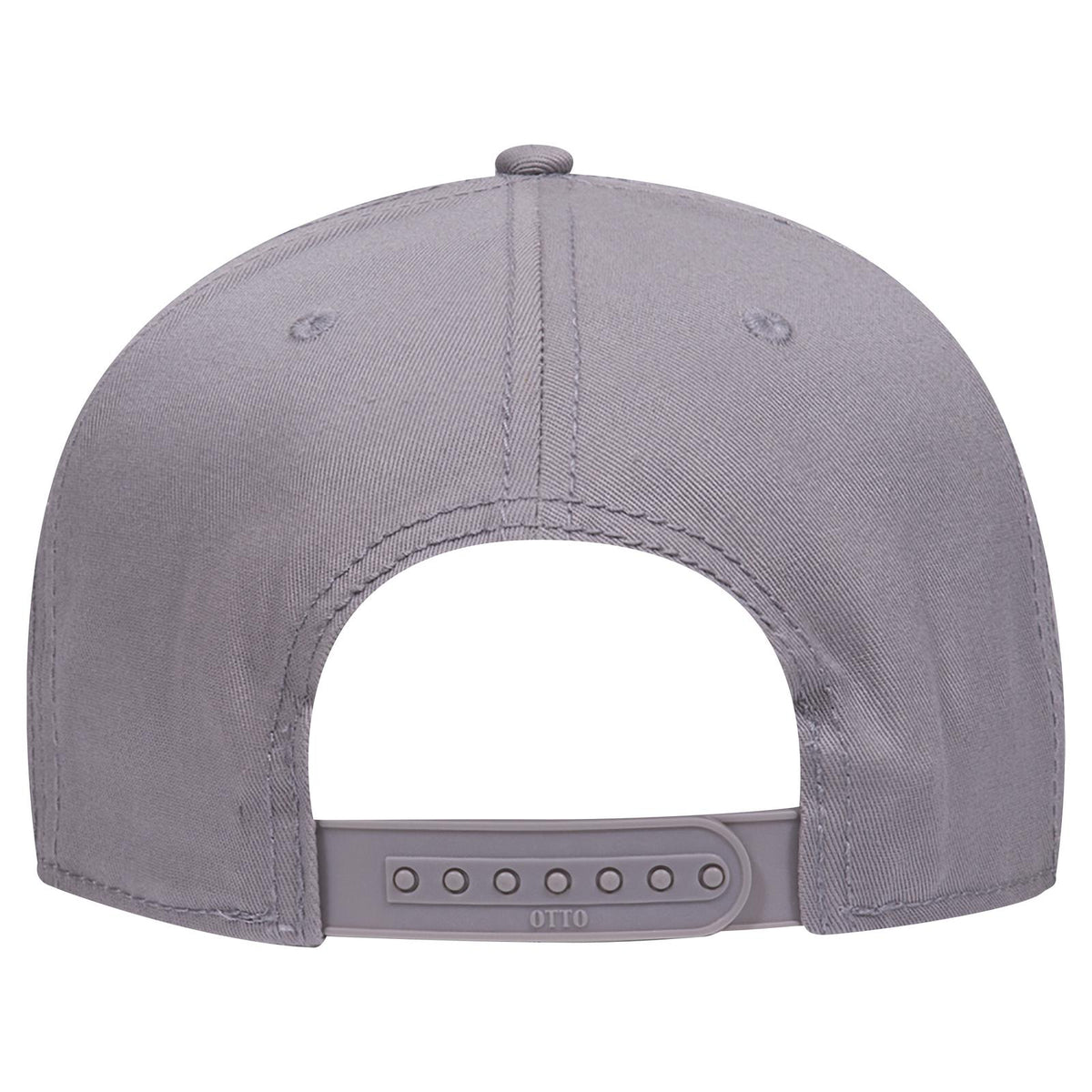 Rear View of 014 - Gray OTTO CAP “OTTO SNAP” 6 Panel Pro Style Snapback Hat