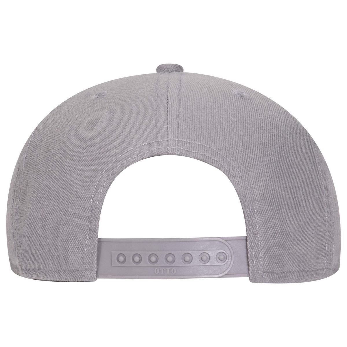 Rear View of 014 - Gray OTTO CAP "OTTO SNAP" 6 Panel Pro Style Snapback Hat
