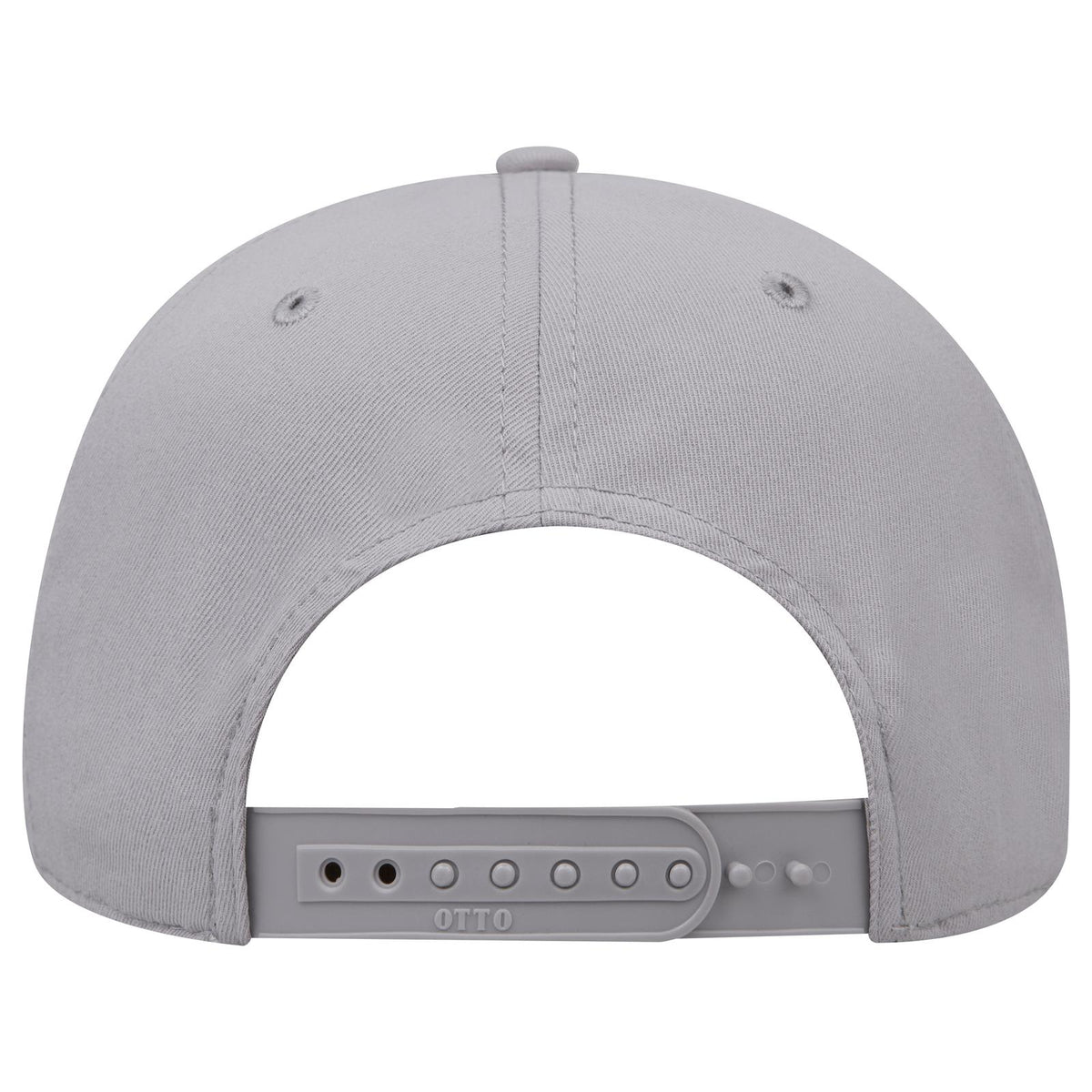 Rear View of 014 - Gray OTTO CAP Seamless 6 Panel Mid Profile Baseball Cap