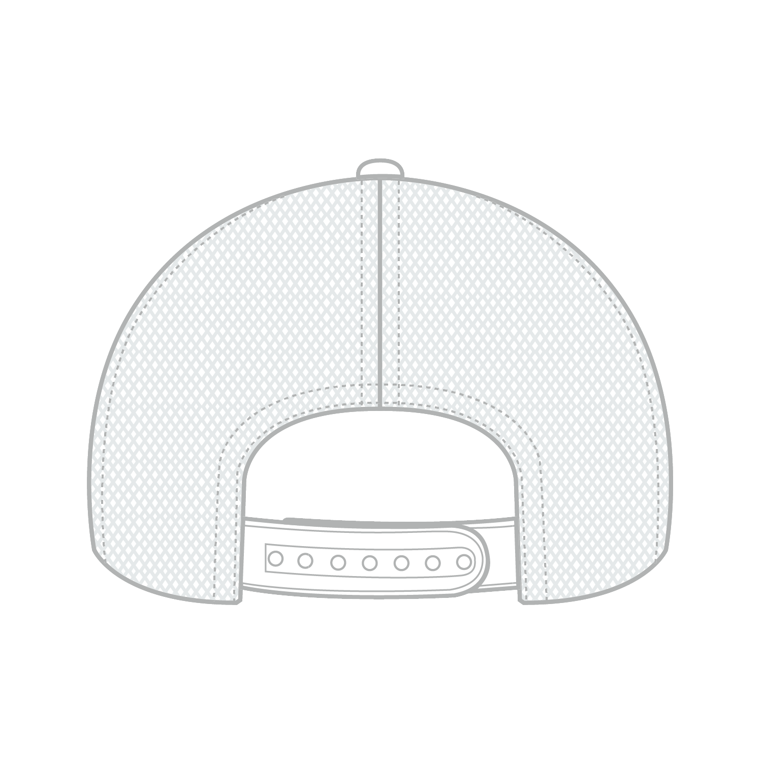 Front View of 016 - White OTTO CAP 6 Panel Low Profile Mesh Back Trucker Hat