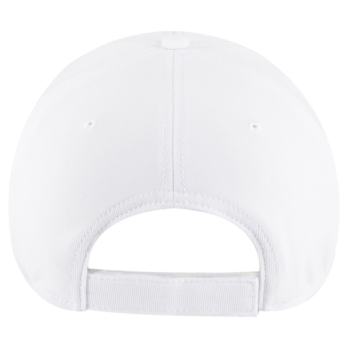 Rear View of 016 - White OTTO CAP "OTTO COMFY FIT" 6 Panel Low Profile Baseball Cap