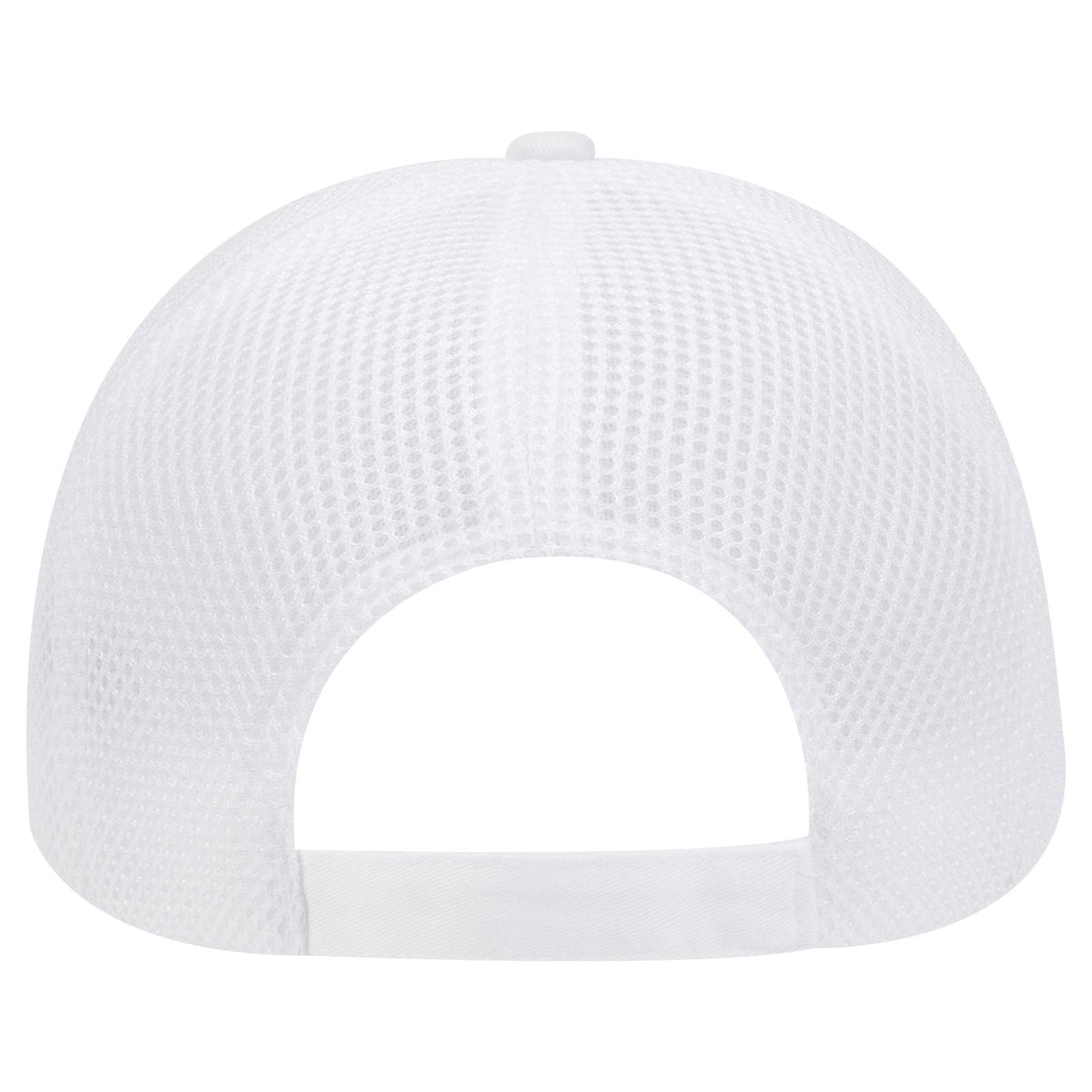 Rear View of 016 - White OTTO CAP "OTTO COMFY FIT" 6 Panel Low Profile Baseball Cap