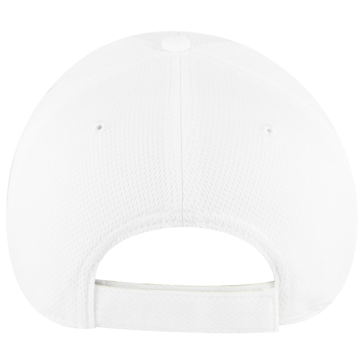 Rear View of 016 - White OTTO CAP "OTTO COMFY FIT" 6 Panel Low Profile Baseball Cap