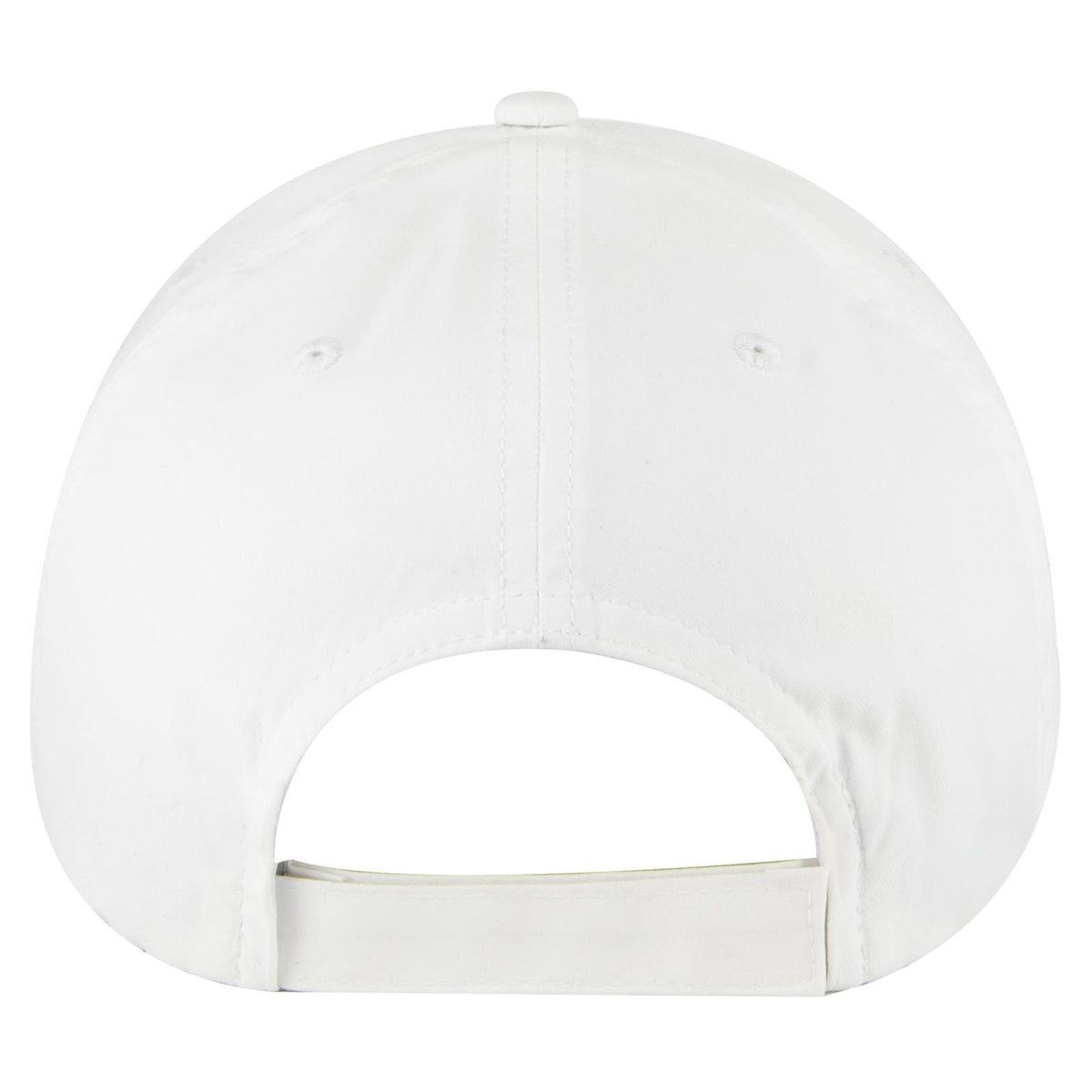 Rear View of 016 - White OTTO CAP "OTTO COMFY FIT" 6 Panel Low Profile Baseball Cap