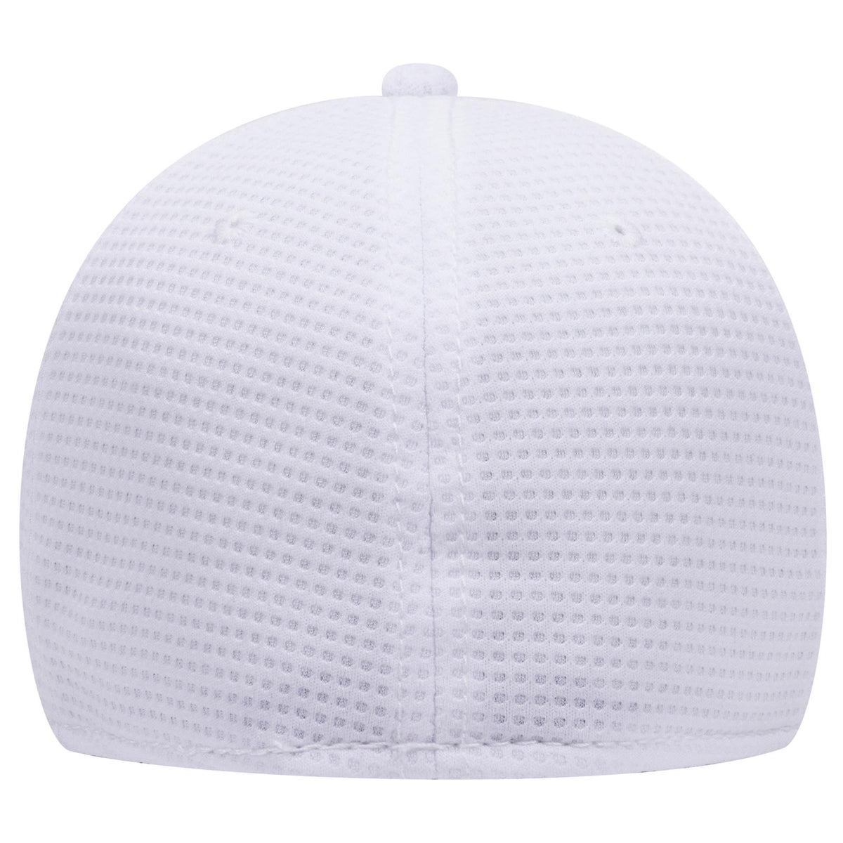 Rear View of 016 - White OTTO CAP "OTTO FLEX" Fitted 6 Panel Low Profile Baseball Cap
