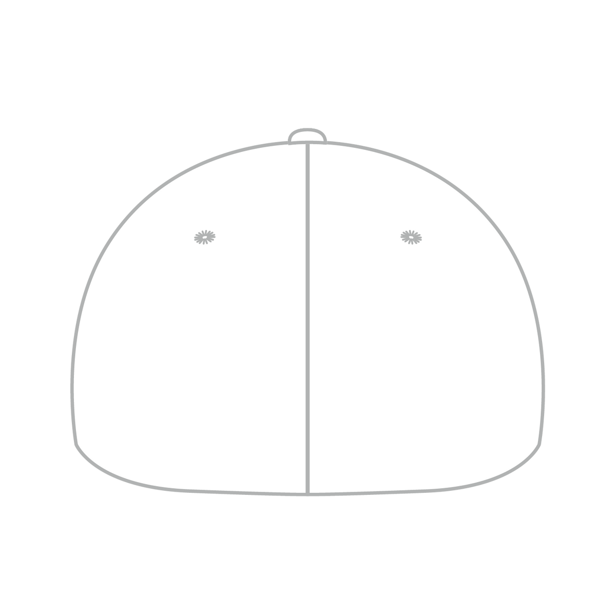 Rear View of 016 - White OTTO CAP "OTTO FLEX" Fitted 6 Panel Low Profile Baseball Cap