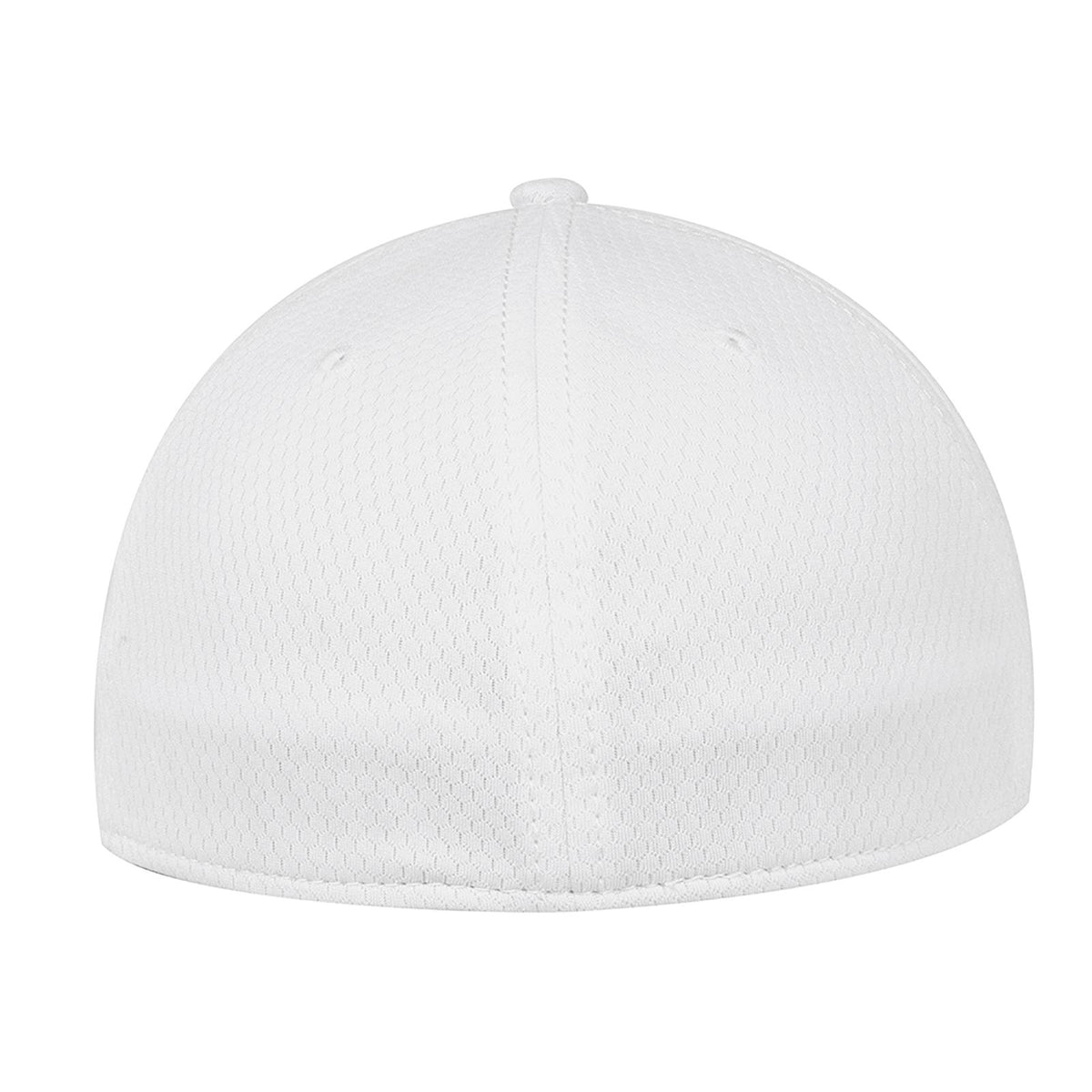 Rear View of 016 - White OTTO CAP "OTTO FLEX" Fitted 6 Panel Low Profile Baseball Cap