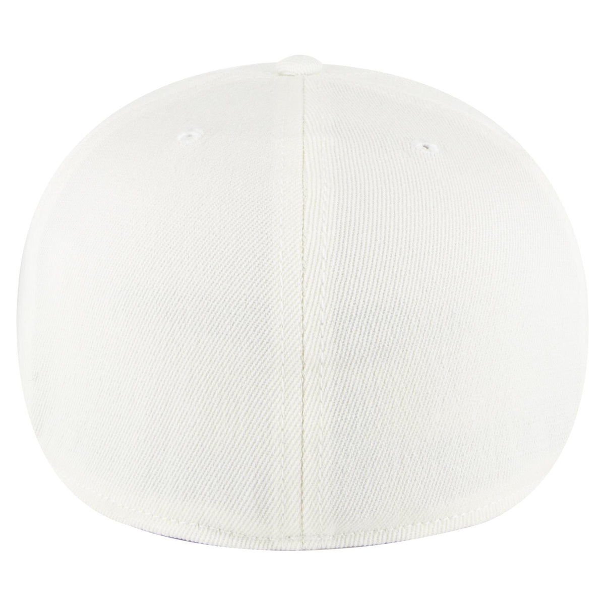 Rear View of 016 - White OTTO CAP "OTTO FLEX" Fitted 6 Panel Pro Style Baseball Cap