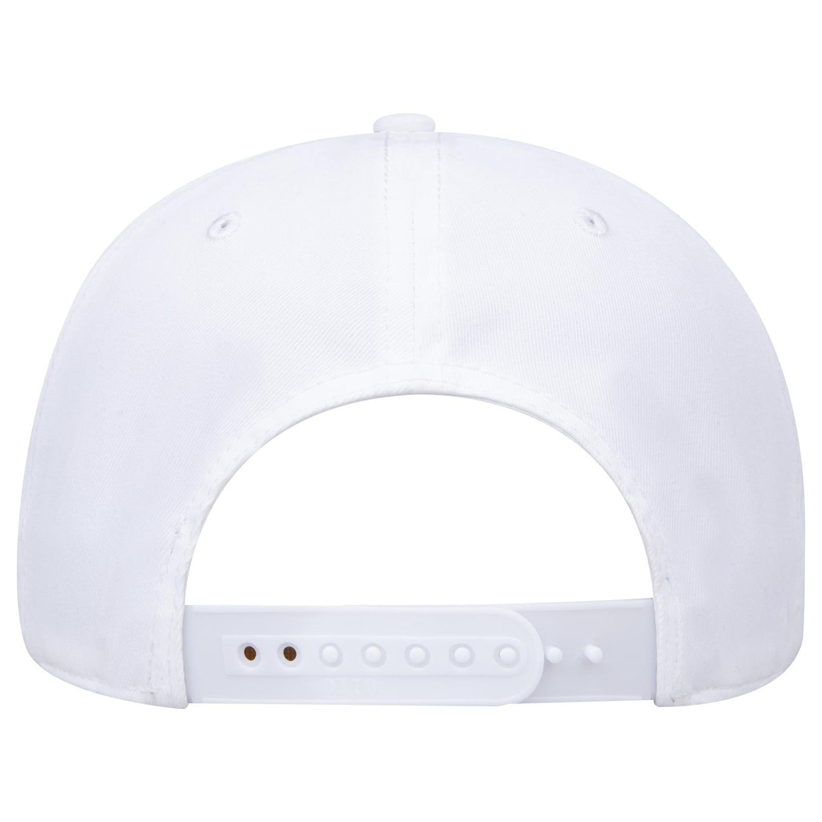 Rear View of 016 - White OTTO CAP Seamless 6 Panel Mid Profile Baseball Cap