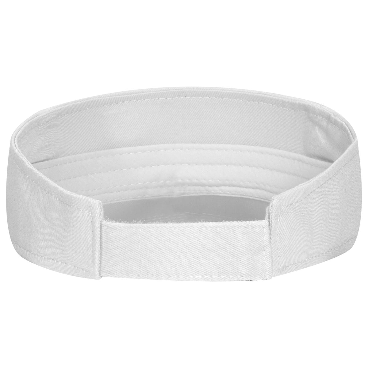 Rear View of 016 - White OTTO CAP Sun Visor