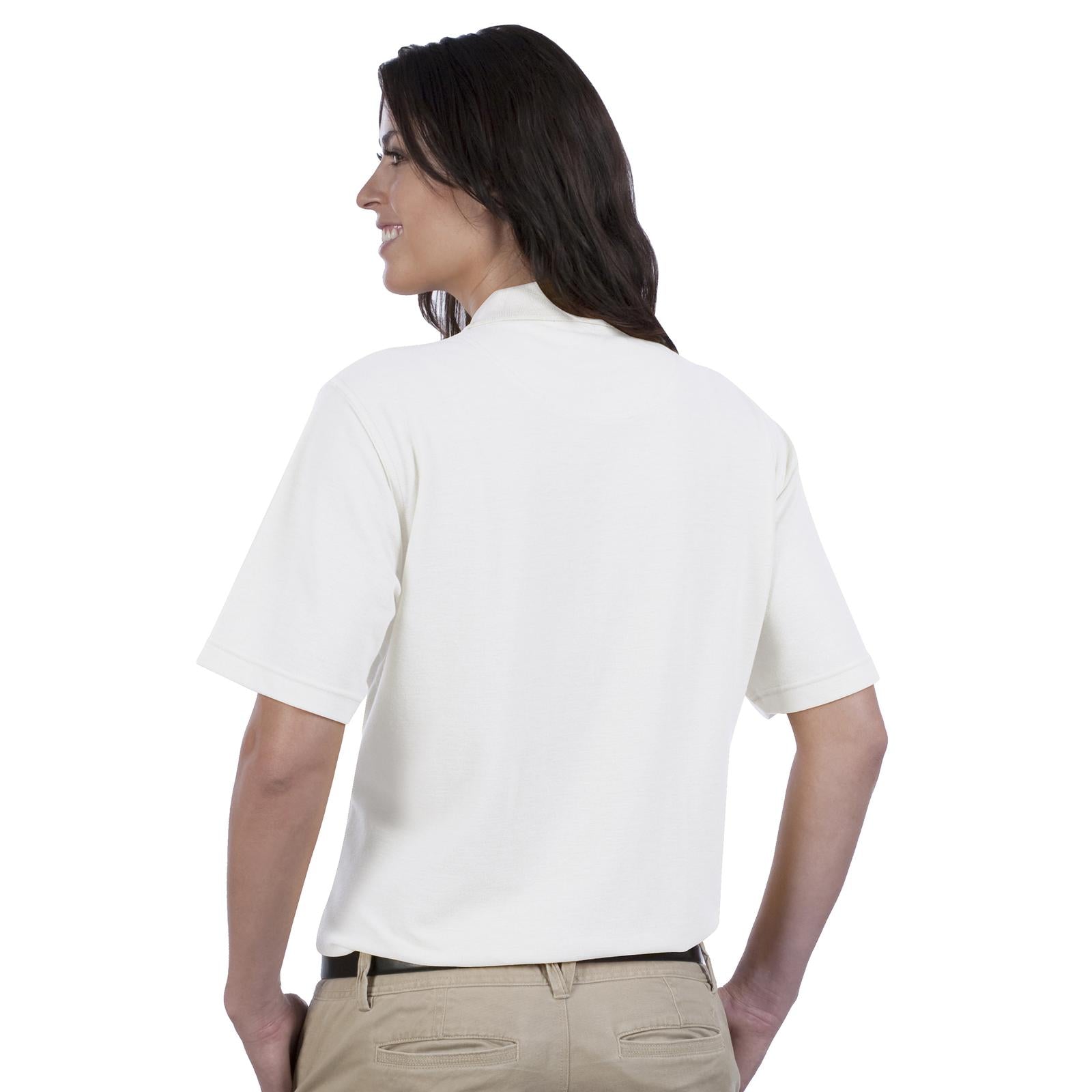 Front View of 016 - White OTTO Ladies' Comfortable Sport Shirt