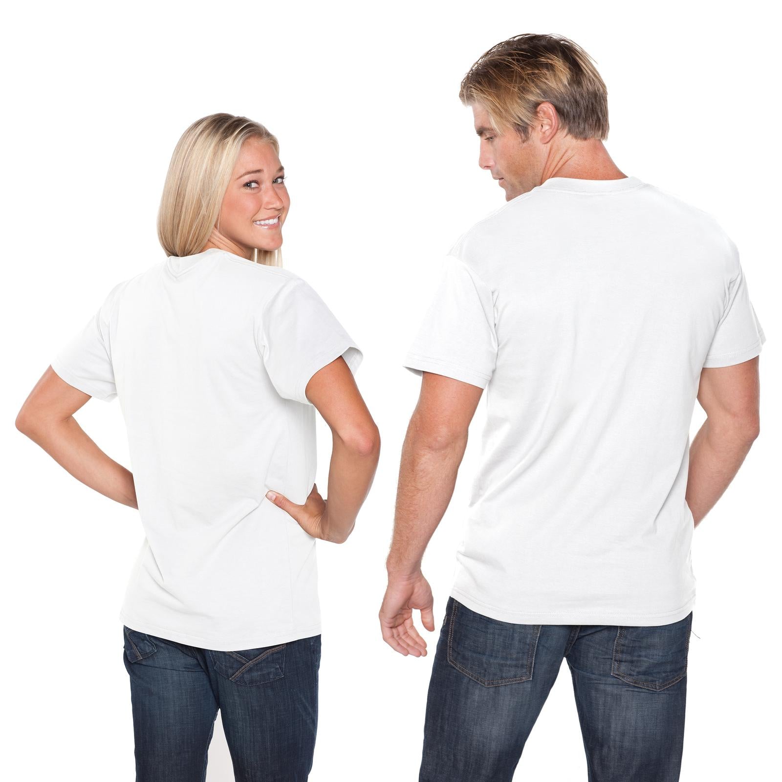 Front View of 016 - White OTTO Unisex Heavyweight Comfy Tee T-Shirt