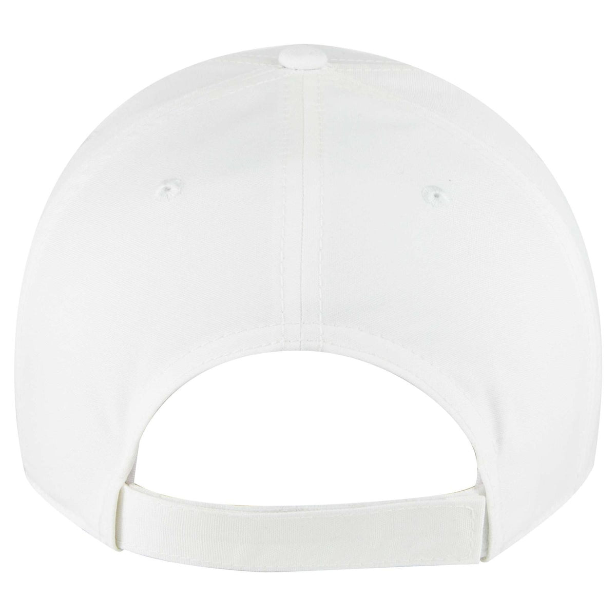Rear View of 016B - Wht OTTO CAP 6 Panel Low Profile Baseball Cap