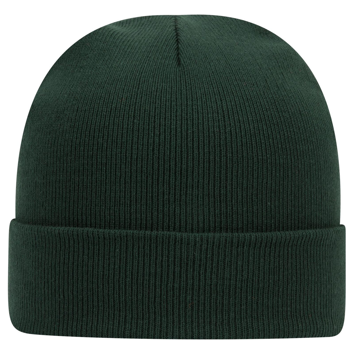 Rear View of 017 - Dk. Green OTTO CAP 12" Classic Knit Beanie w/ Cuff