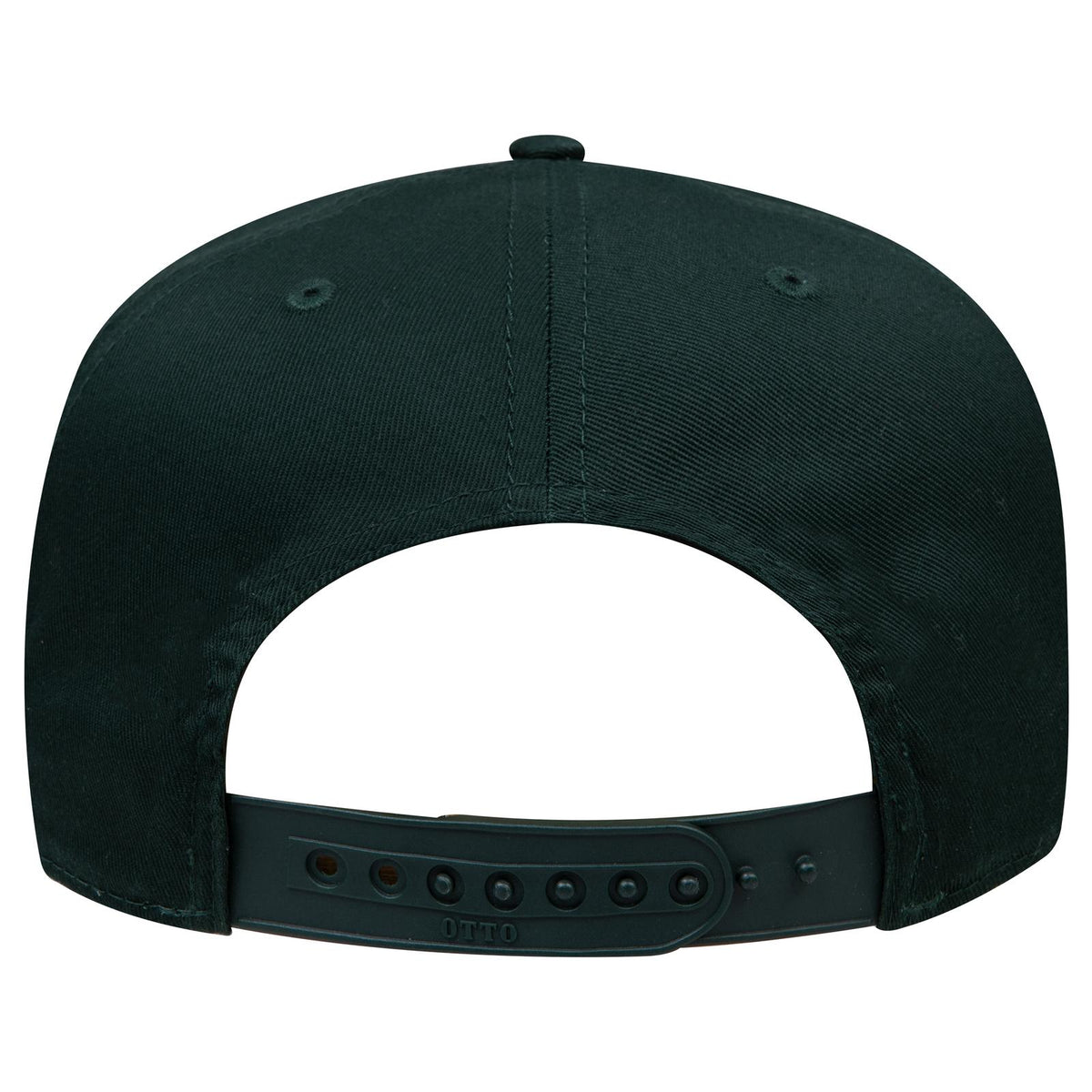 Rear View of 017 - Dk. Green OTTO CAP 5 Panel Mid Profile Baseball Cap