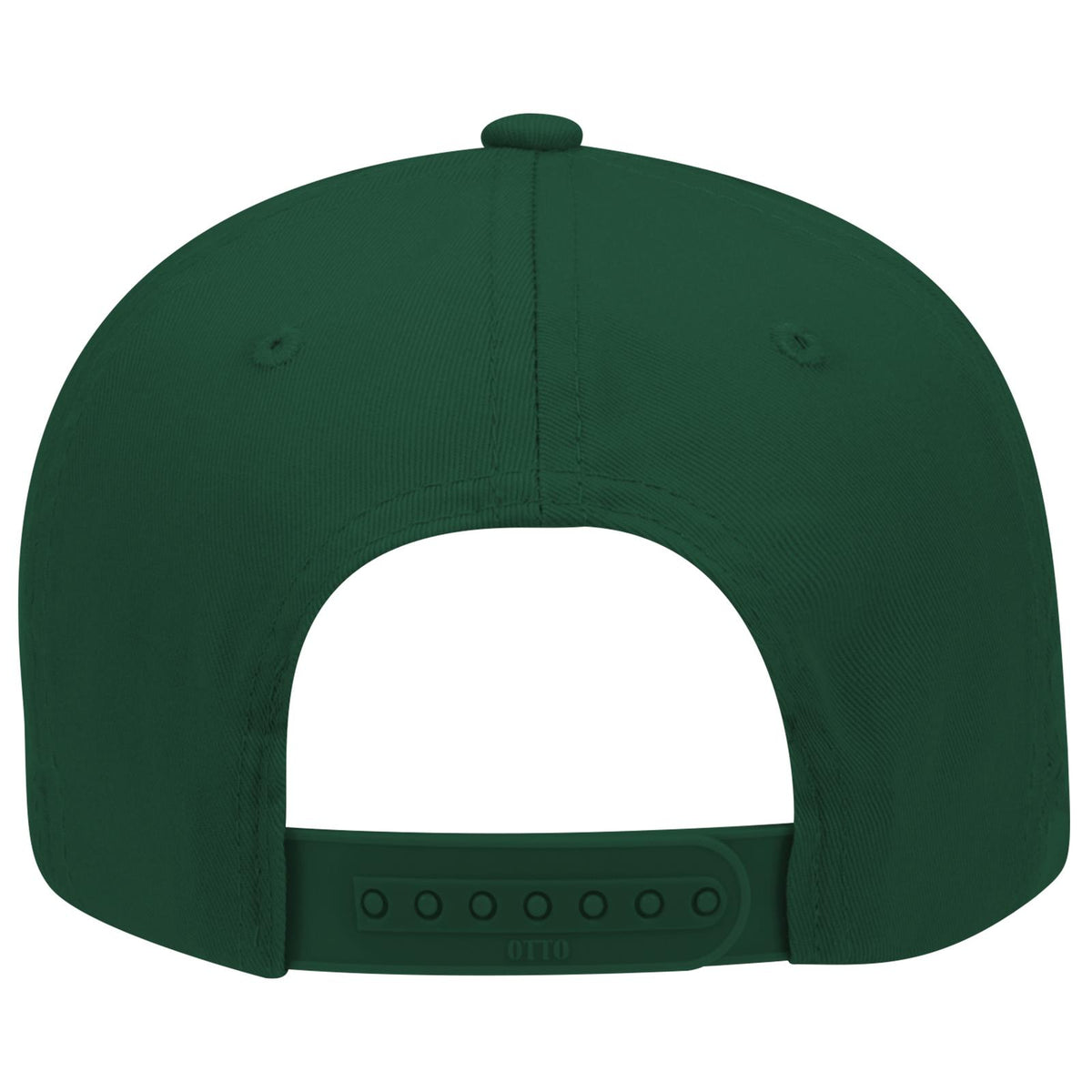 Rear View of 017 - Dk. Green OTTO CAP 6 Panel Low Profile Baseball Cap