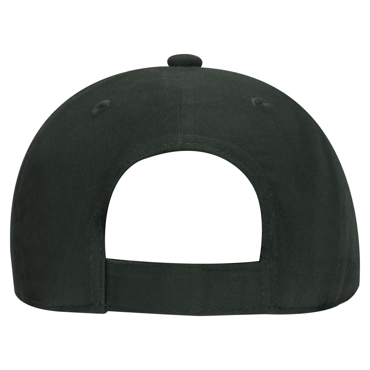 Rear View of 017 - Dk. Green OTTO CAP 6 Panel Low Profile Baseball Cap