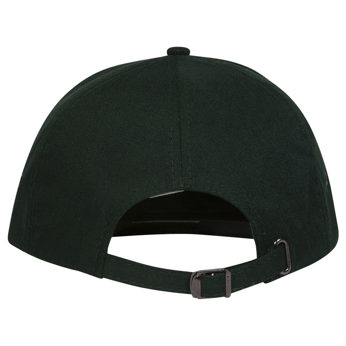 Rear View of 017 - Dk. Green OTTO CAP 6 Panel Low Profile Baseball Cap