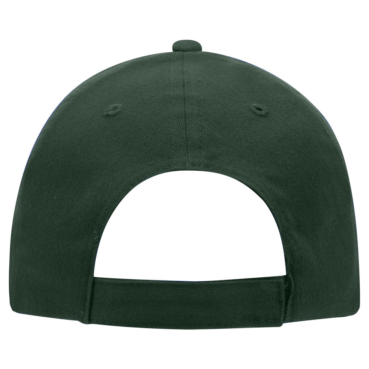 Rear View of 017 - Dk. Green OTTO CAP 6 Panel Low Profile Baseball Cap