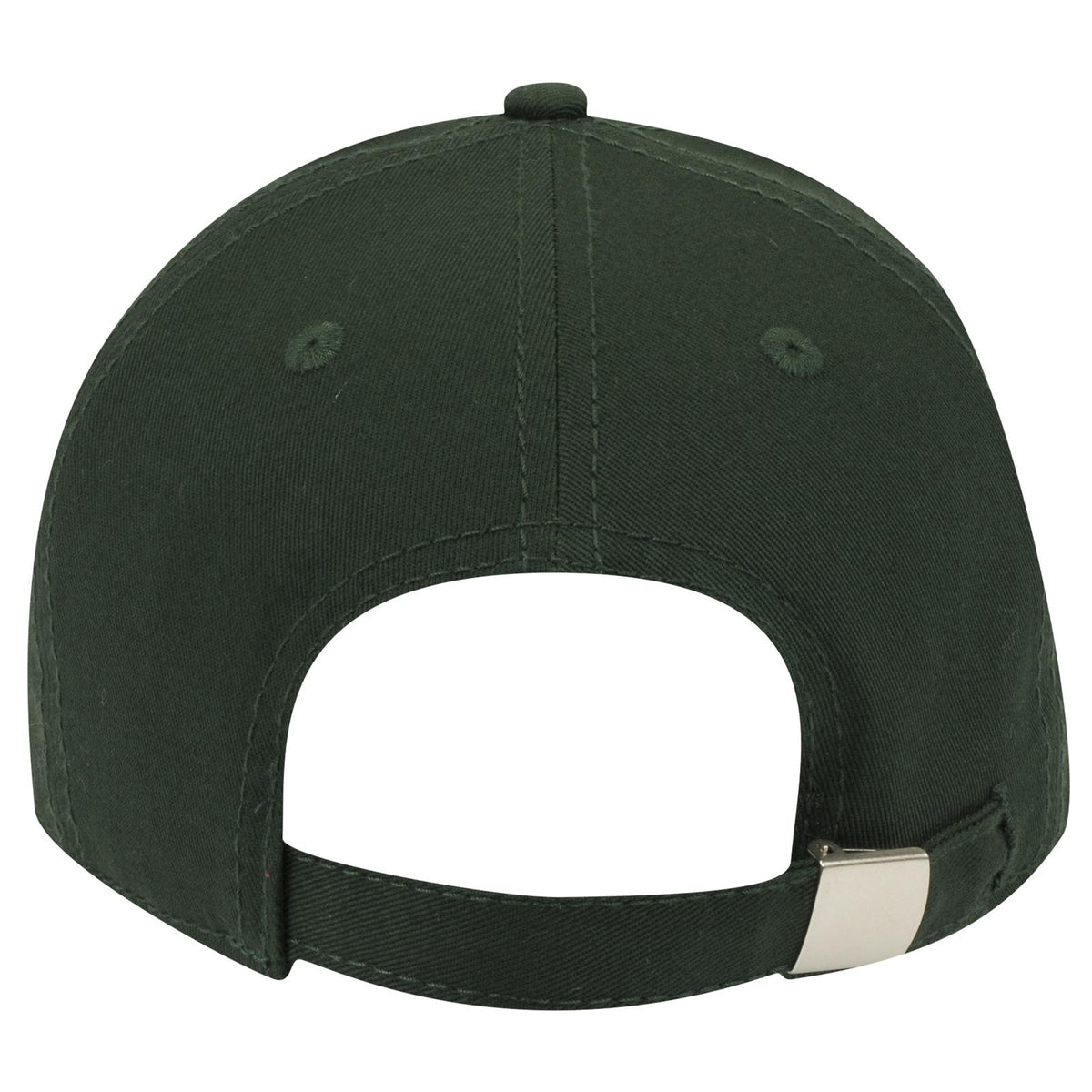 Rear View of 017 - Dk. Green OTTO CAP 6 Panel Low Profile Baseball Cap