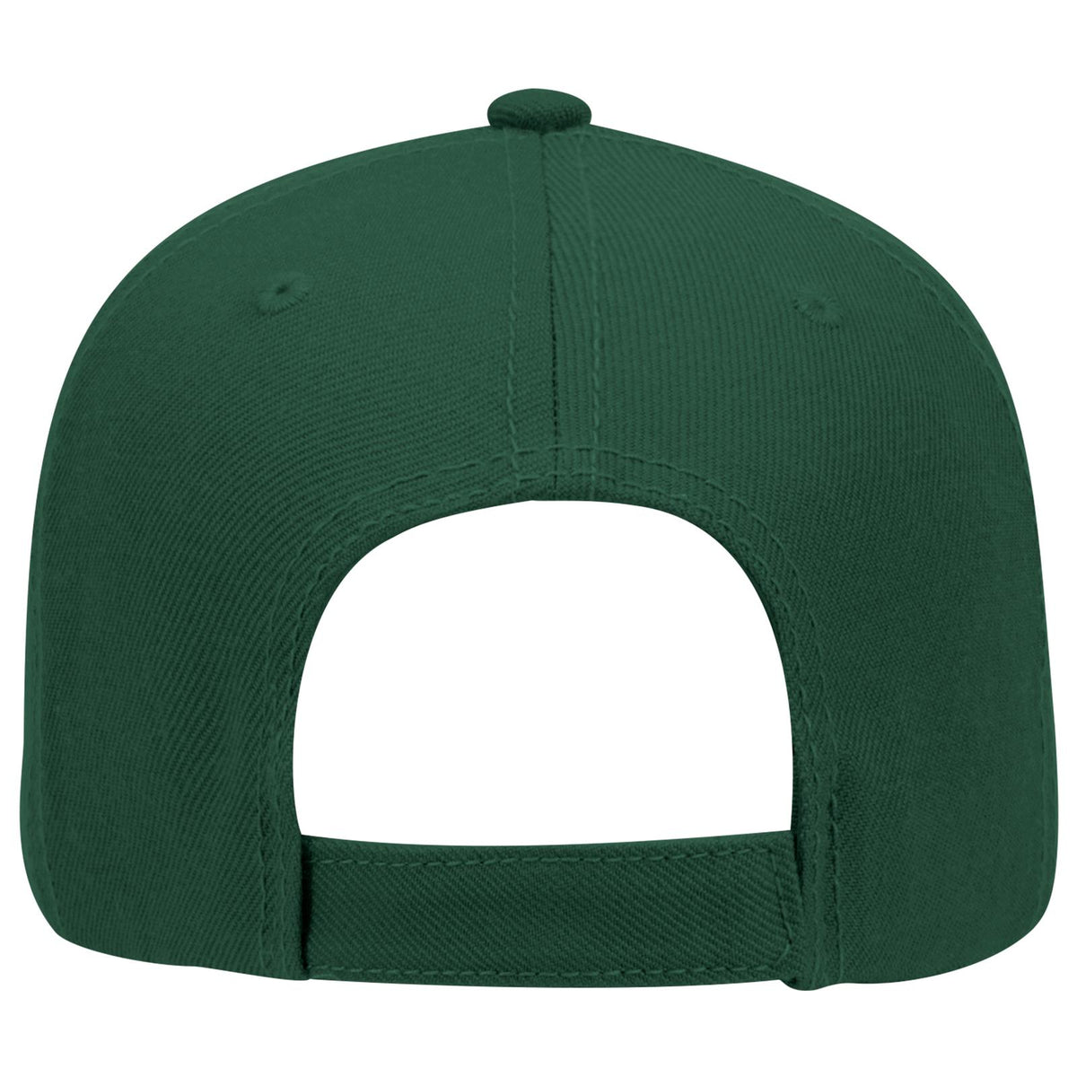 Rear View of 017 - Dk. Green OTTO CAP 6 Panel Low Profile Baseball Cap