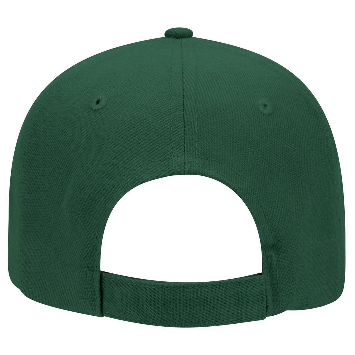 Rear View of 017 - Dk. Green OTTO CAP 6 Panel Low Profile Baseball Cap