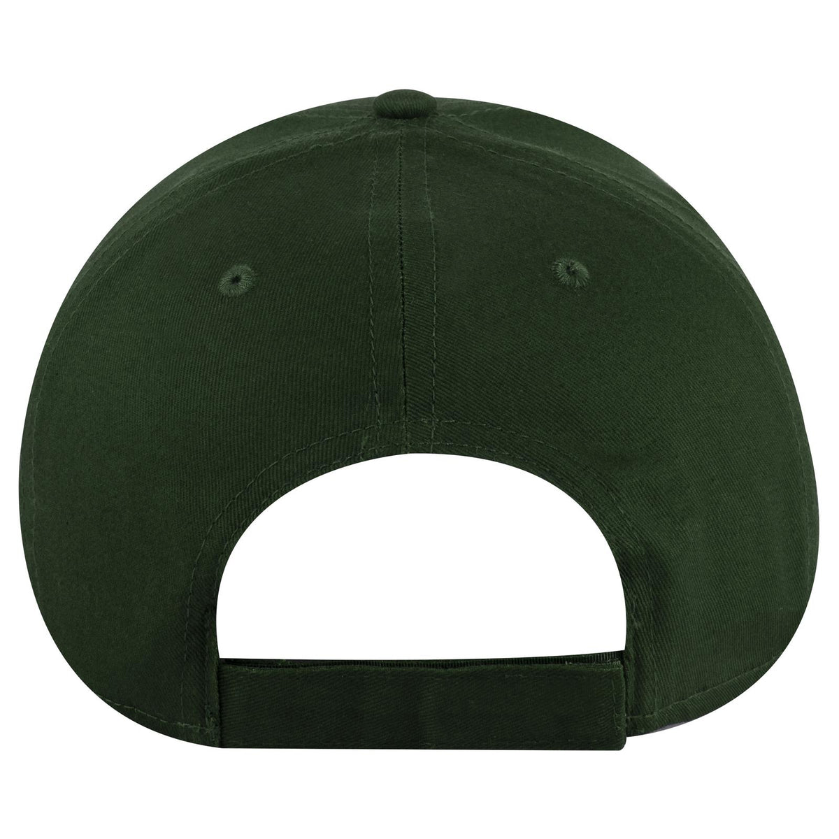 Rear View of 017 - Dk. Green OTTO CAP 6 Panel Low Profile Baseball Cap