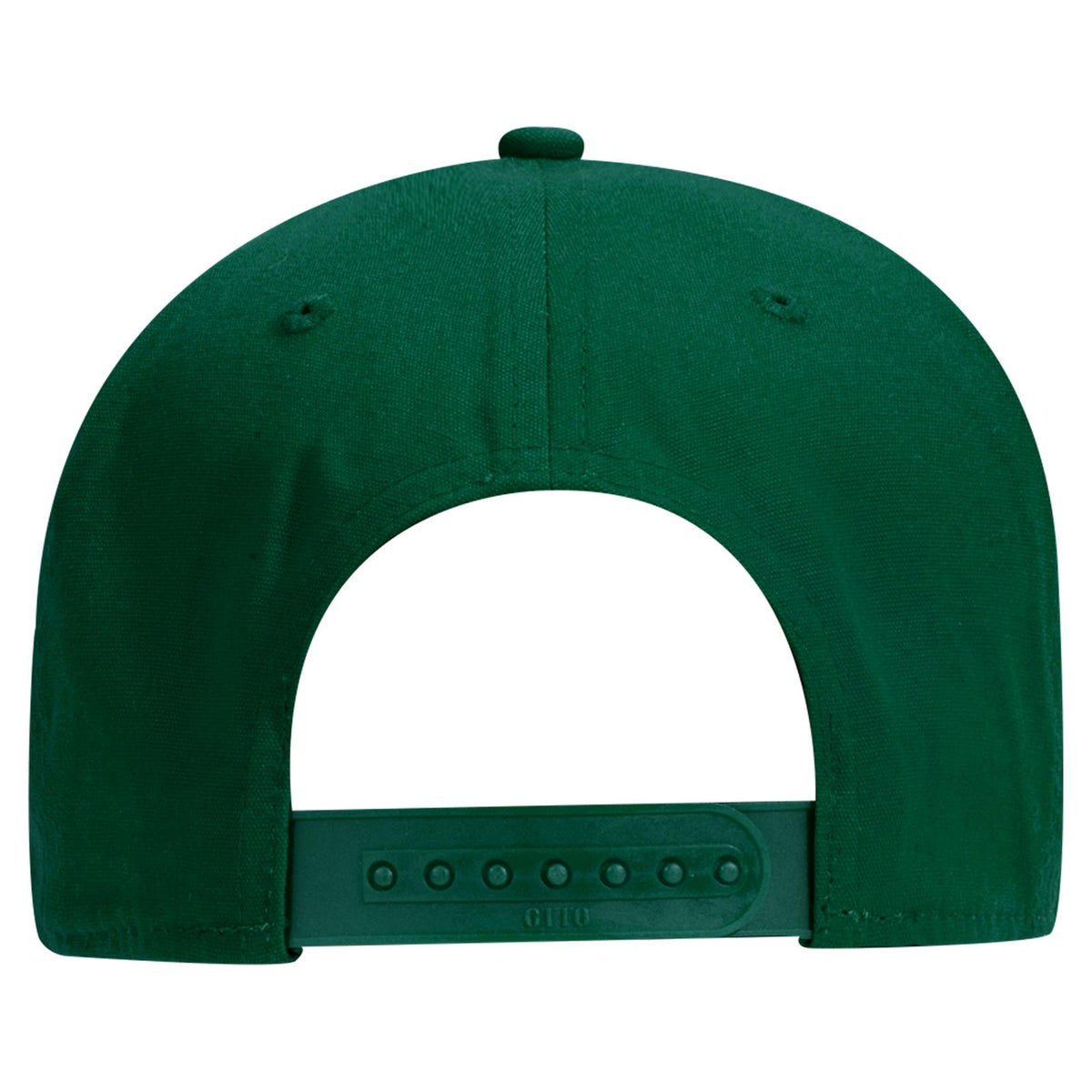 Rear View of 017 - Dk. Green OTTO CAP 6 Panel Low Profile Baseball Cap
