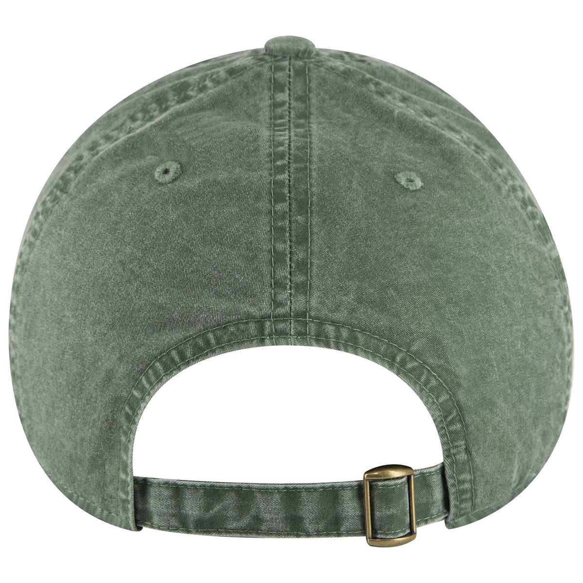 Rear View of 017 - Dk. Green OTTO CAP 6 Panel Low Profile Dad Hat