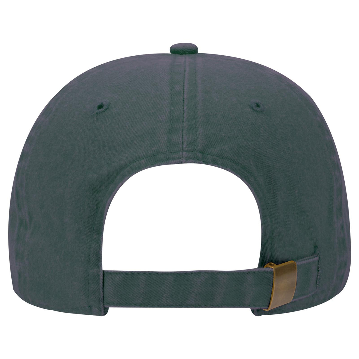 Rear View of 017 - Dk. Green OTTO CAP 6 Panel Low Profile Dad Hat