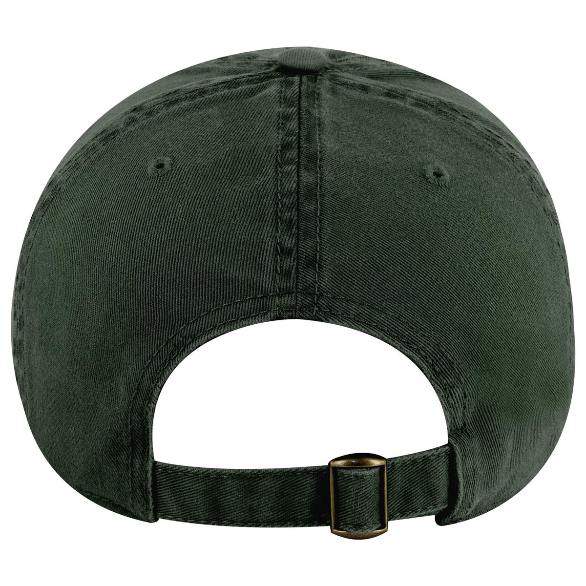 Rear View of 017 - Dk. Green OTTO CAP 6 Panel Low Profile Dad Hat