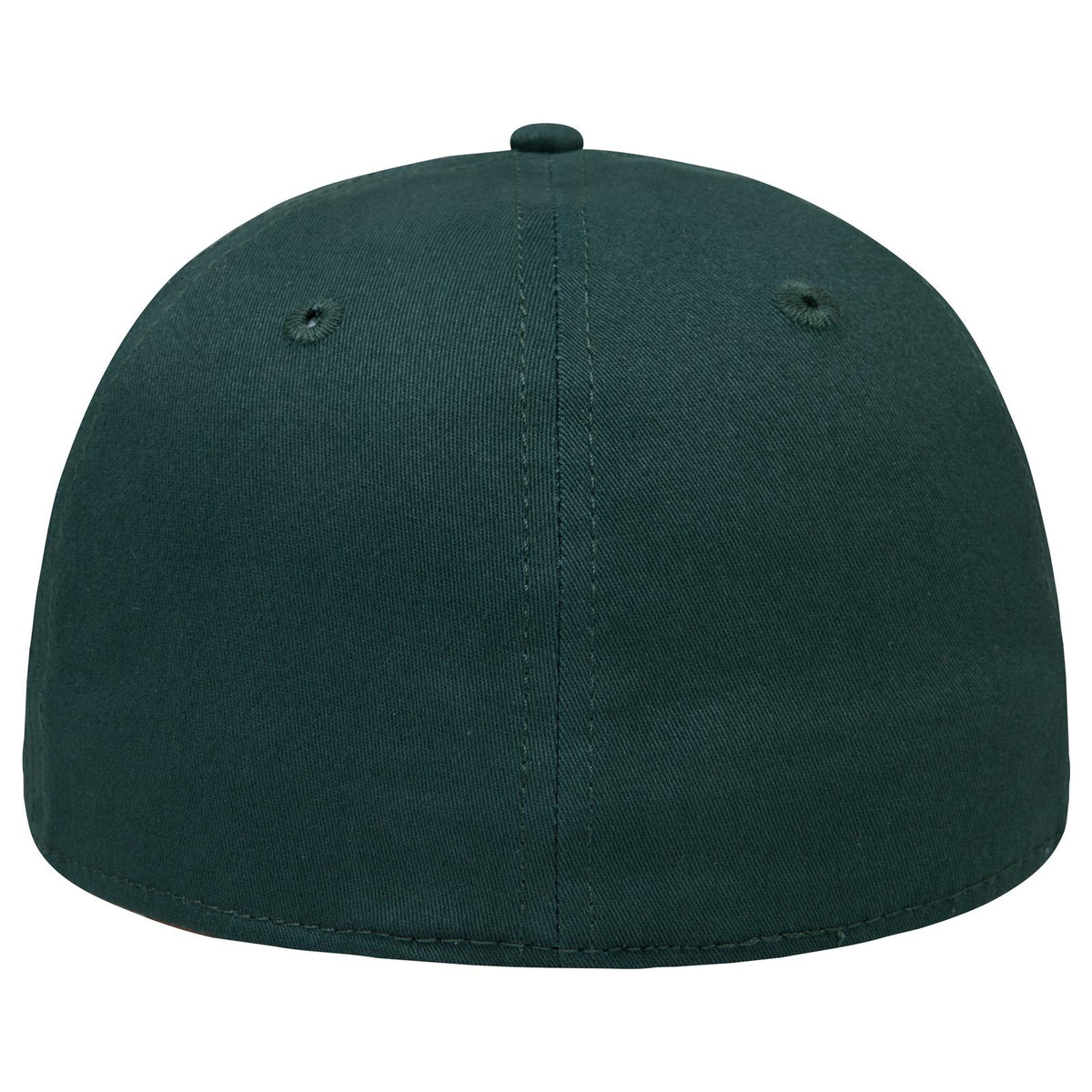 Rear View of 017 - Dk. Green OTTO CAP "OTTO FLEX" Fitted 6 Panel Low Profile Baseball Cap
