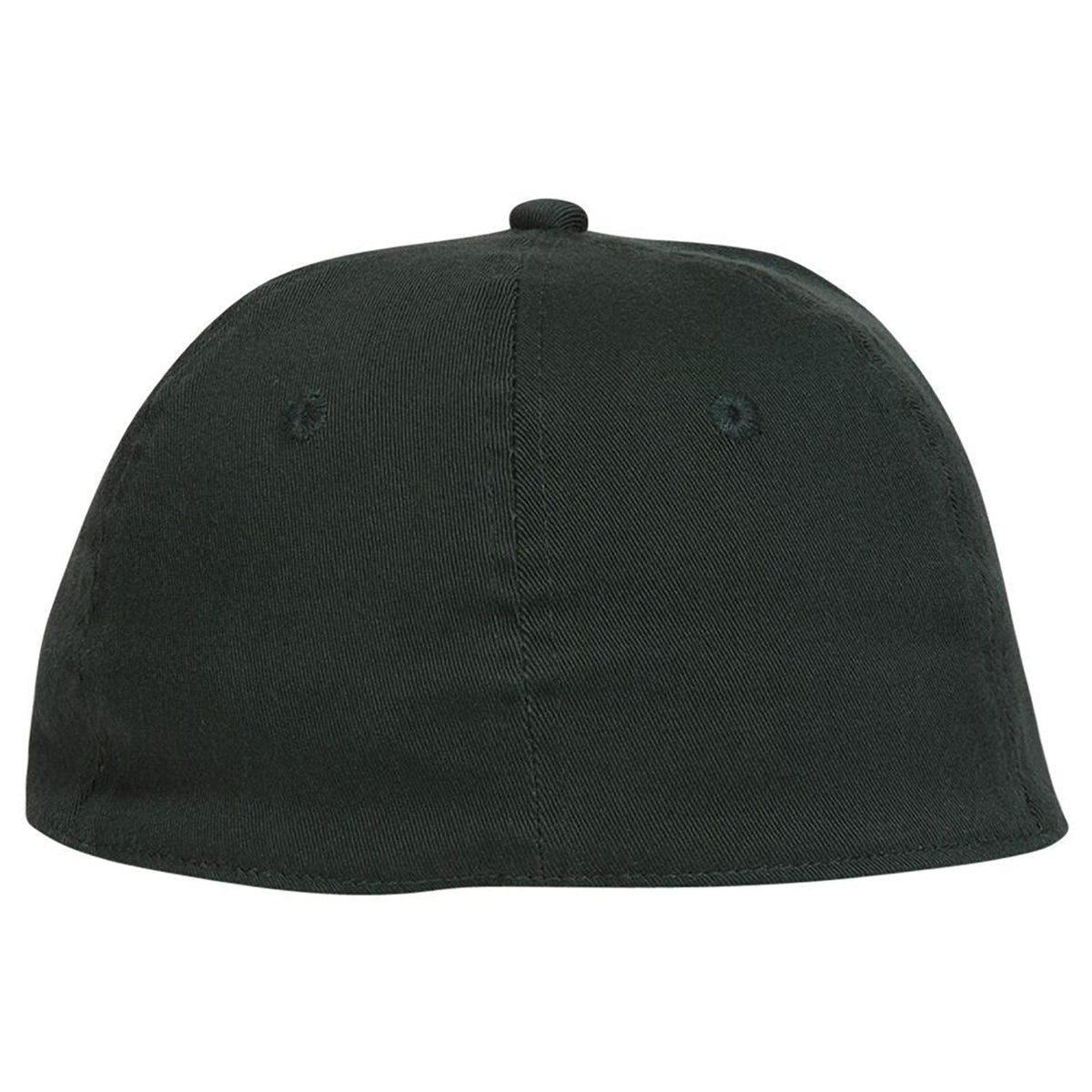 Rear View of 017 - Dk. Green OTTO CAP "OTTO FLEX" Fitted 6 Panel Low Profile Dad Hat