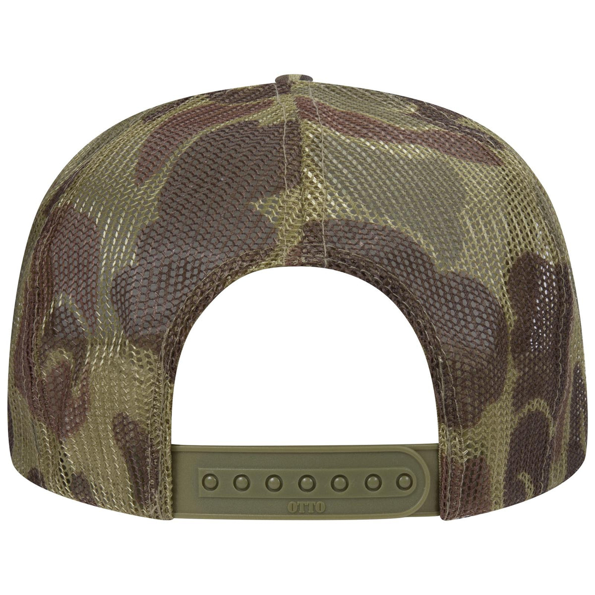 Rear View of 018CPA OTTO CAP 5 Panel High Crown Mesh Back Trucker Hat