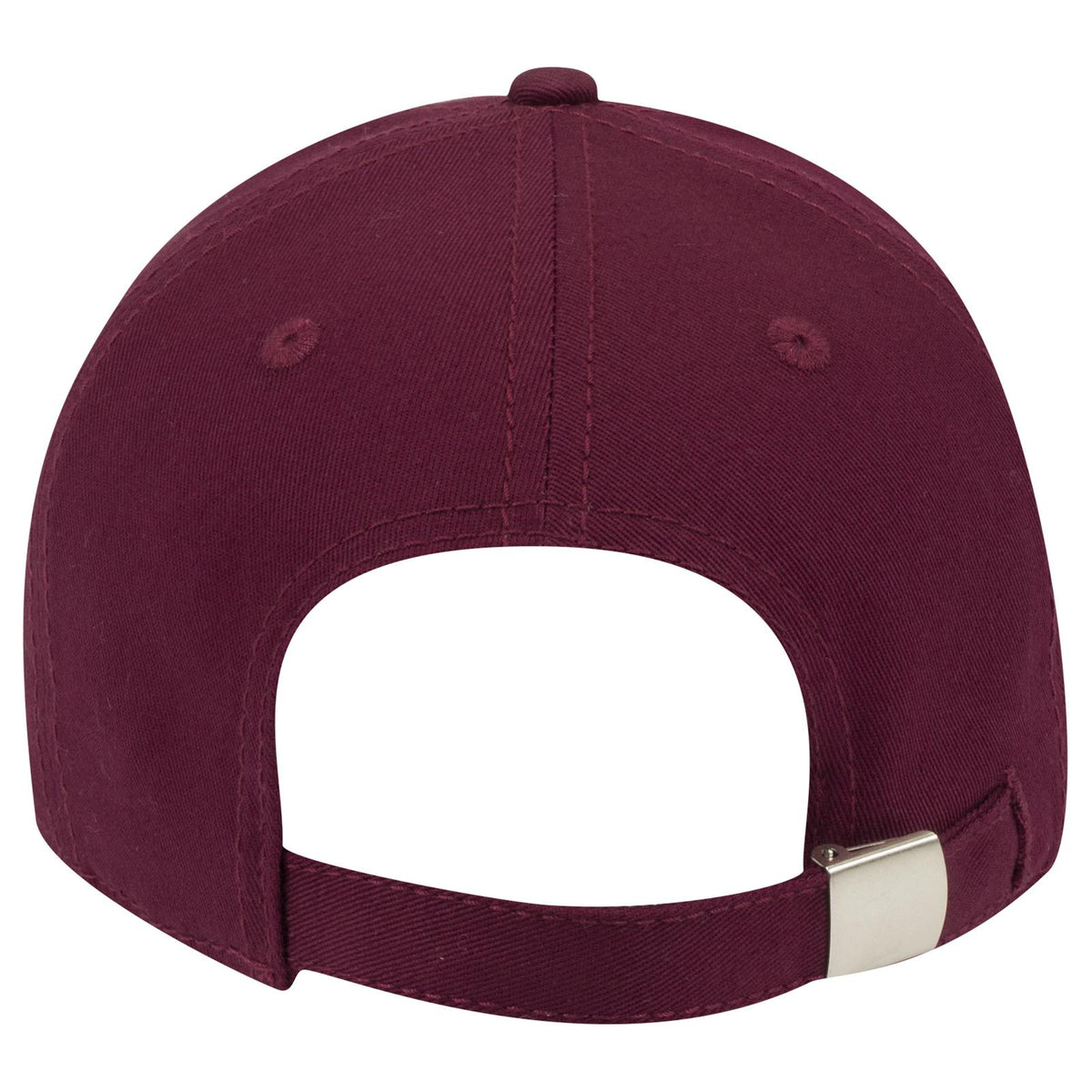 Rear View of 019 - Burg. Marn OTTO CAP 6 Panel Low Profile Baseball Cap