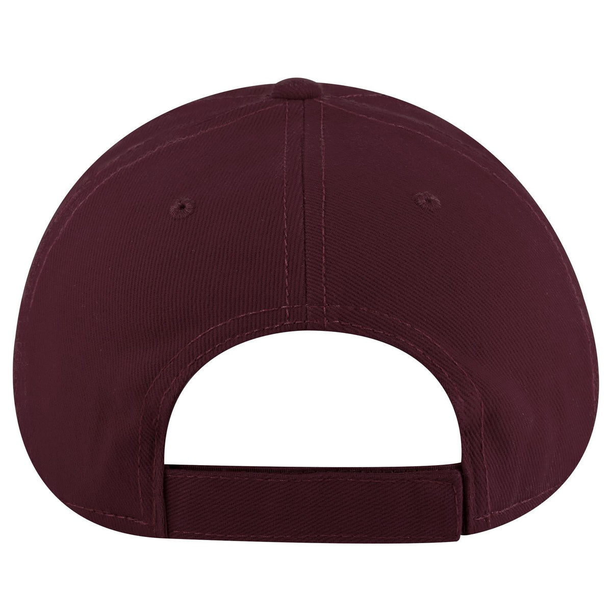 Rear View of 019 - Burg. Marn OTTO CAP 6 Panel Low Profile Baseball Cap