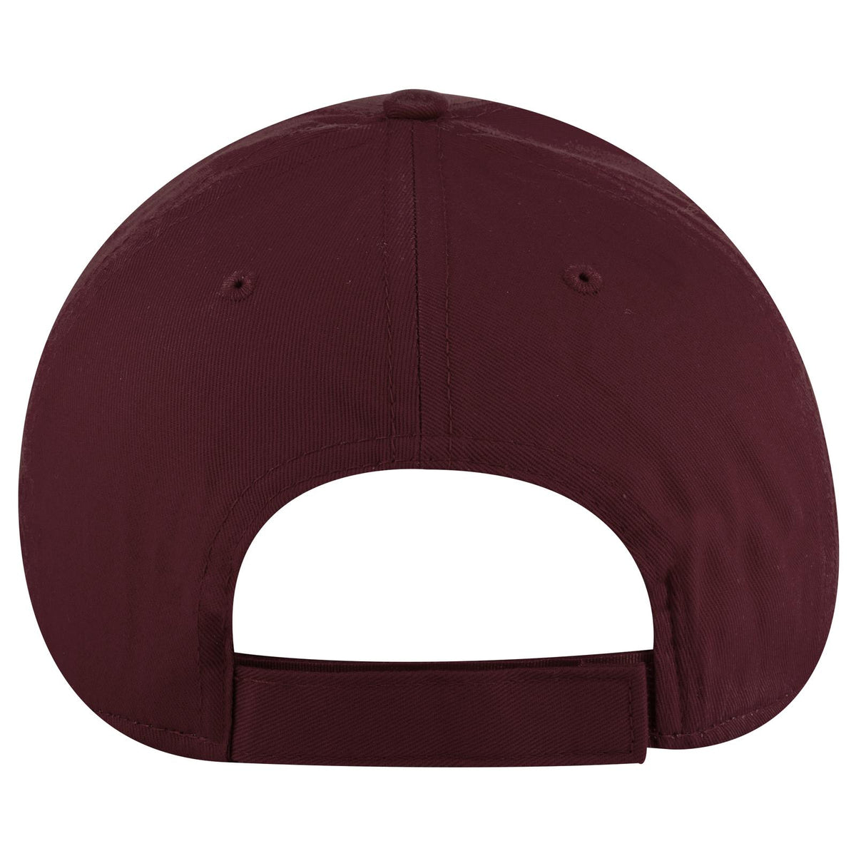 Rear View of 019 - Burg. Marn OTTO CAP 6 Panel Low Profile Baseball Cap