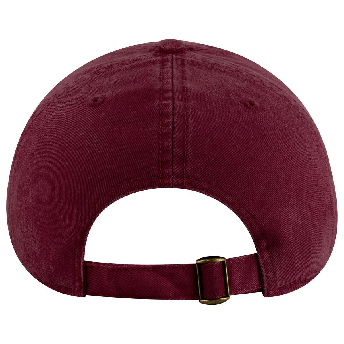 Rear View of 019 - Burg. Marn OTTO CAP 6 Panel Low Profile Dad Hat