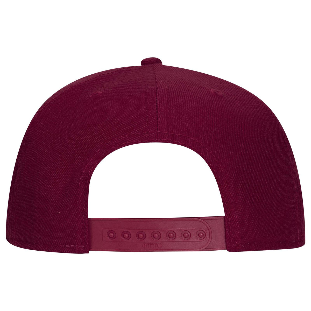 Rear View of 019 - Burg. Marn OTTO CAP "OTTO SNAP" 6 Panel Pro Style Snapback Hat