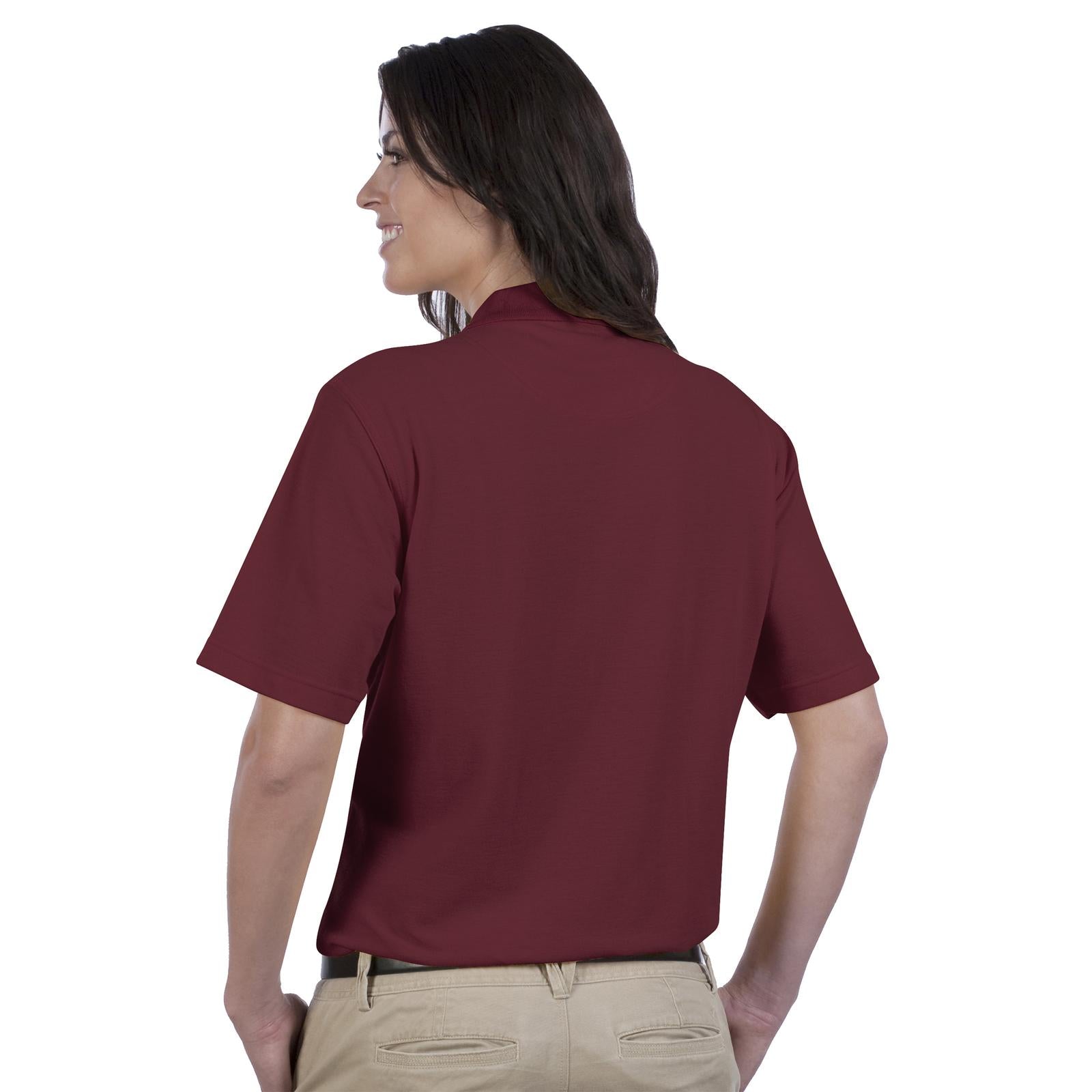 Front View of 019 - Burg. Marn OTTO Ladies' Comfortable Sport Shirt