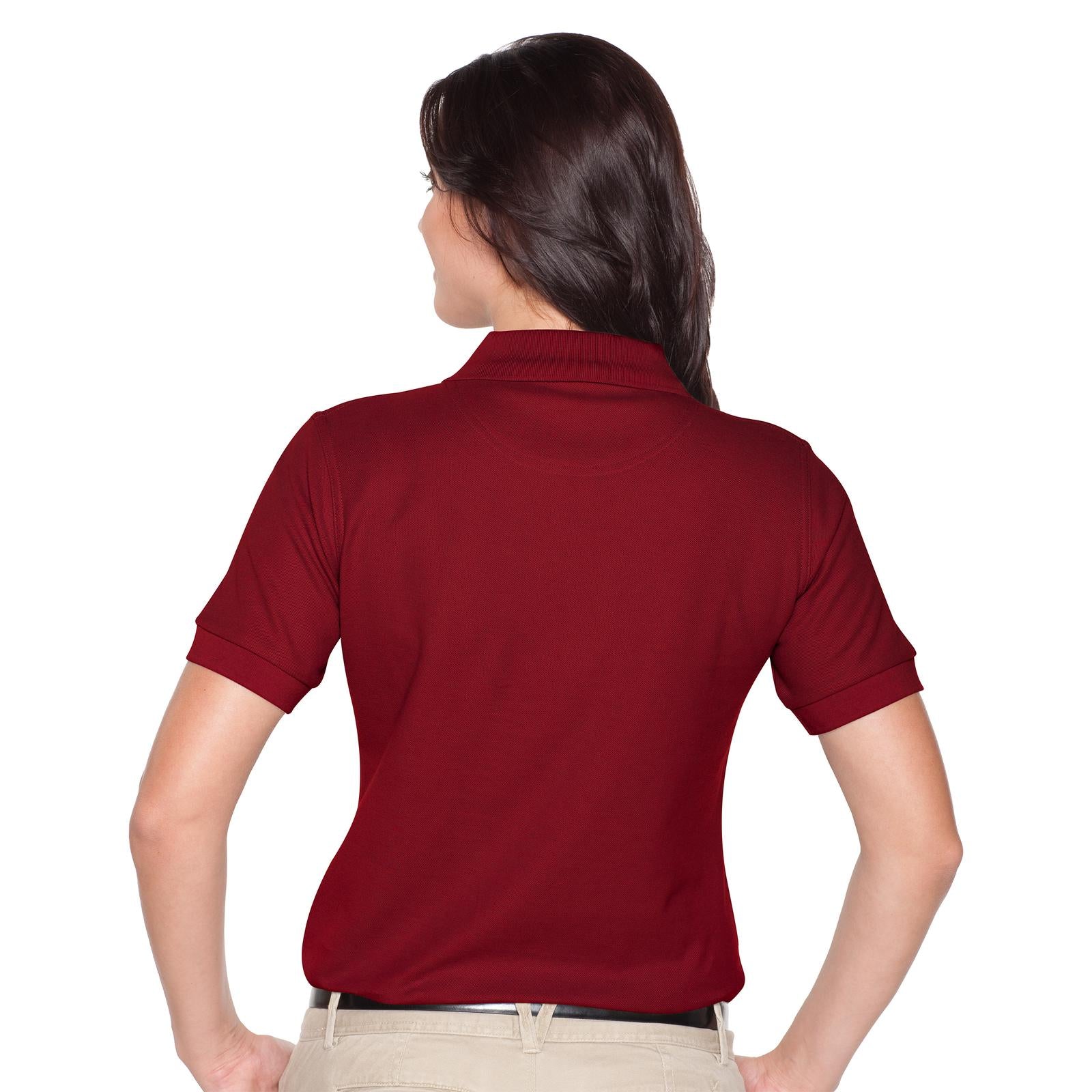 Front View of 019 - Burg. Marn OTTO Ladies' Premium Sport Shirt