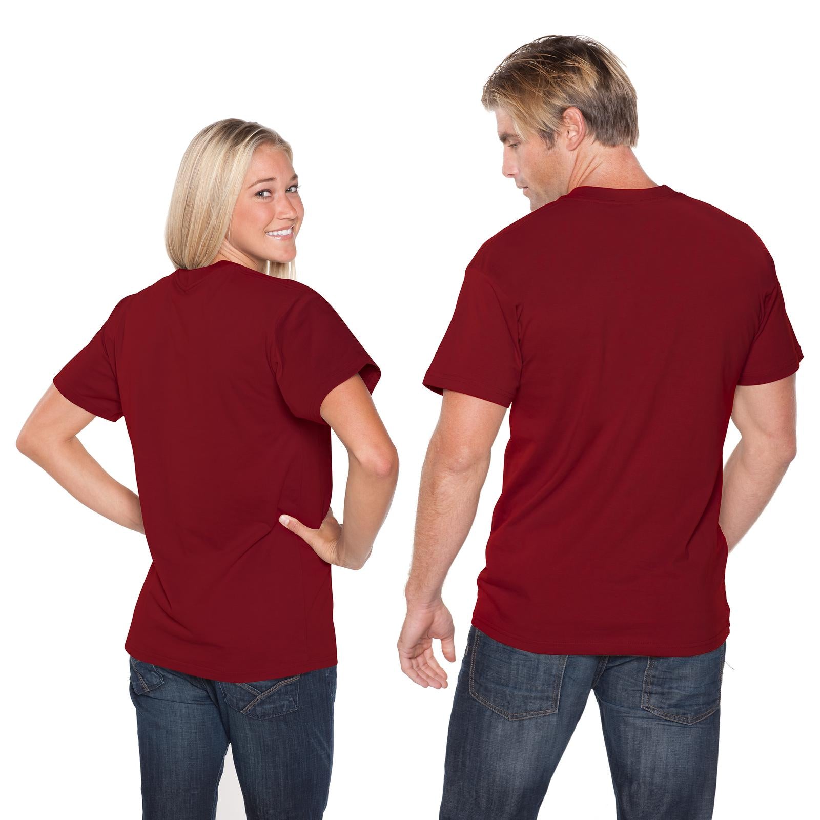 Front View of 019 - Burg. Marn OTTO Unisex Heavyweight Comfy Tee T-Shirt