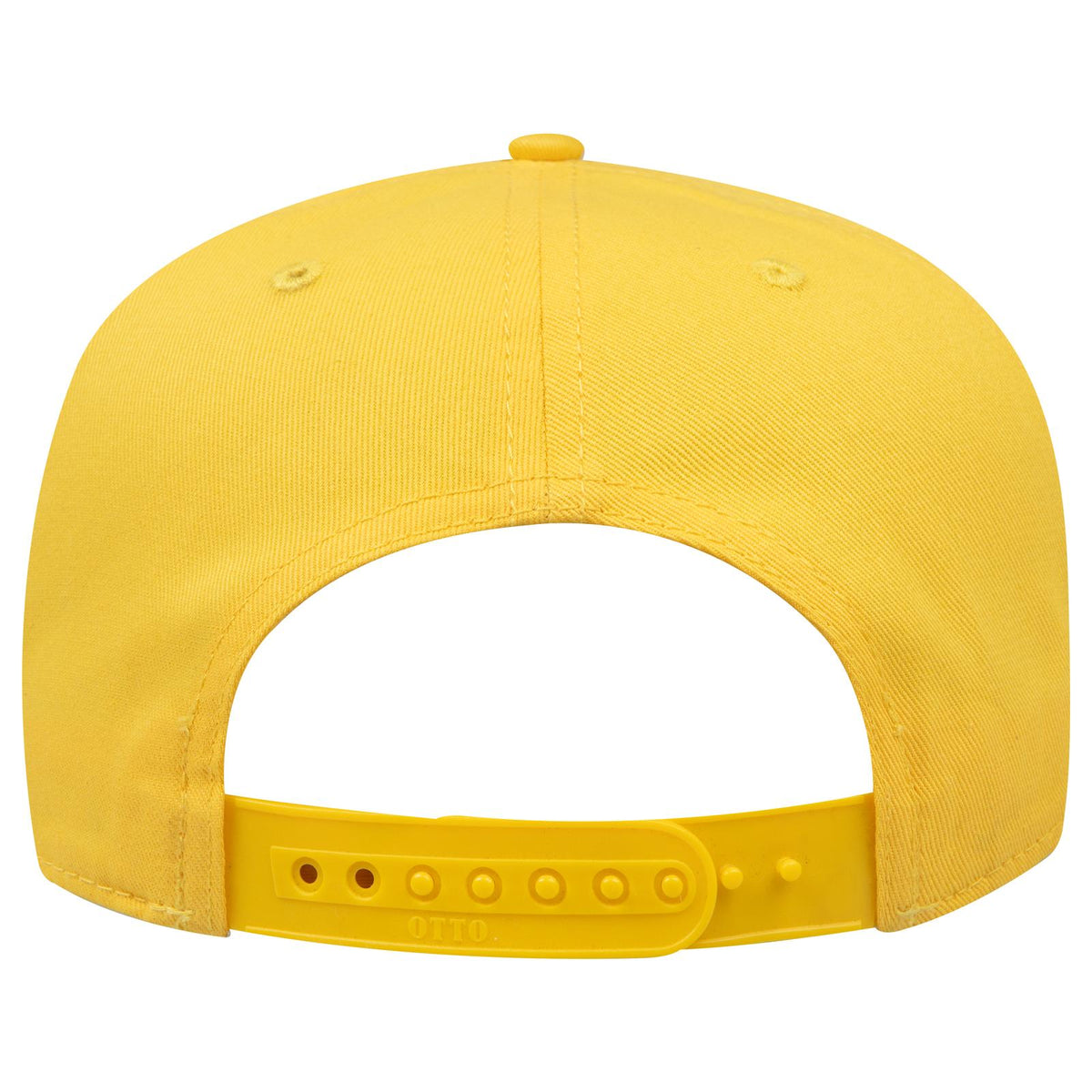 Rear View of 020 - Yellow OTTO CAP 5 Panel Mid Profile Baseball Cap