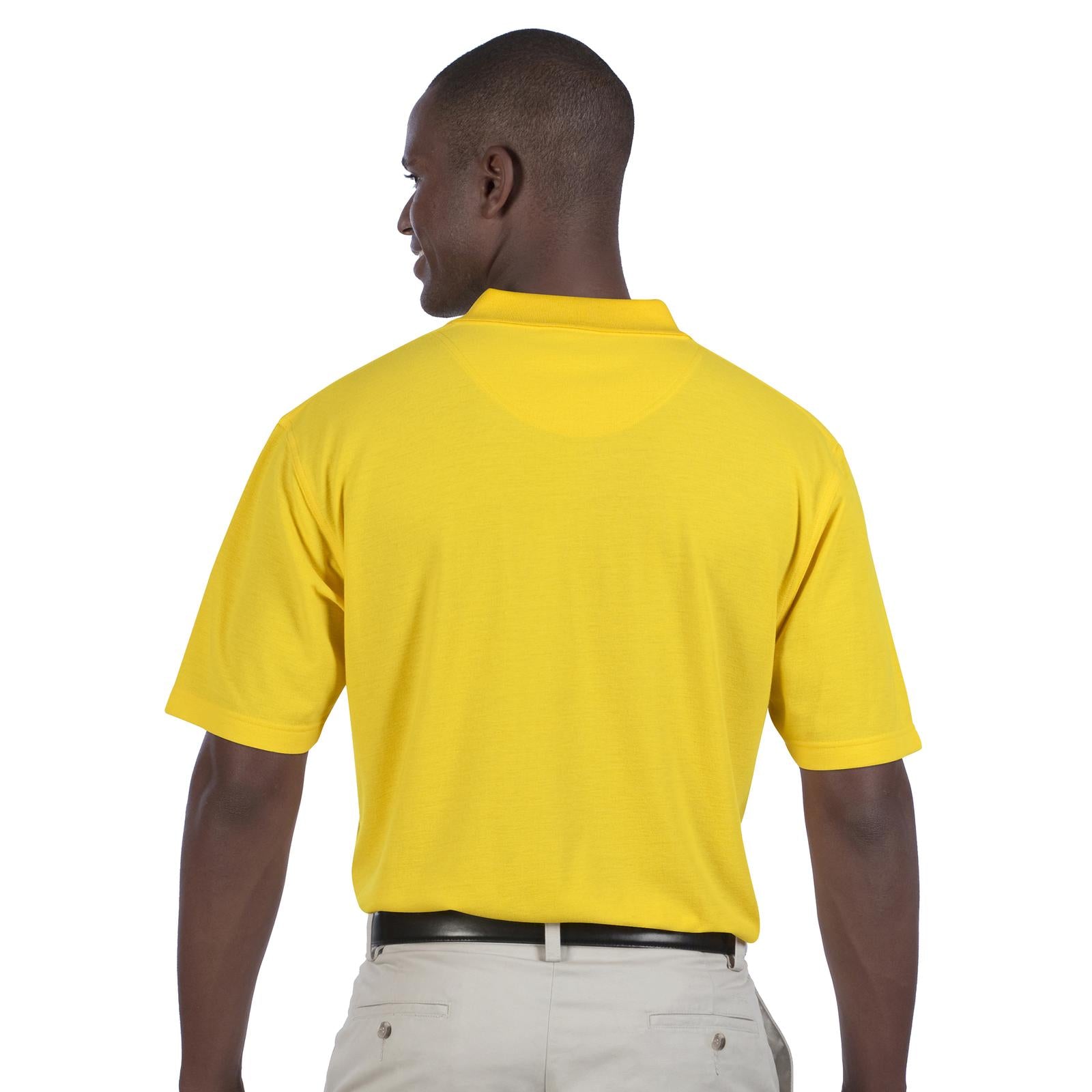 Front View of 020 - Yellow OTTO Men's Comfortable Sport Shirt